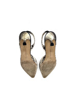 Manolo Blahnik W Shoe Size 37 Snakeskin Pointed Toe Slingback Heels