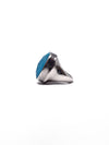 Stephen Dweck Silver/Turquoise SS Turquoise Faceted Oval Ring