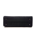 Givenchy Black/Silver 'Shark' MD Python & Patent Bag