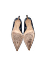 Manolo Blahnik Size 37 'BB 90' Brocade Jacquard Pointed Pump