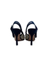 Christian Dior W Shoe Size 40 'J'Adior' Rhinestone Logo Mesh Pointed Toe Heels