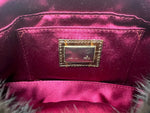 Fendi Chocolate WDB! Mink/Croc/Crystal Logo Mini Baguette