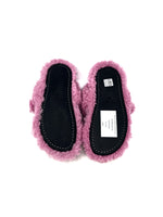 Marni Size 38 'Fussbett' Shearling Double Buckle Sandals