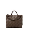 Bottega Veneta '24 SM 'Andiamo' Leather Intrecciato Knot Detail Bag