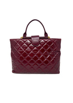 Chanel Burgundy/Gold WDB! '17 'Gold Bar' Paris In Rome Tote