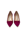 Manolo Blahnik Size 37 'BB 85' Suede Pointed Toe Pump