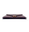 Hermes Wine/Gold Vintage 'Lydie' Envelope Convertible Shoulder Bag