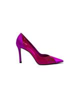 Jimmy Choo Size 38 'Cass' PVC & Satin Pointed Toe Pumps