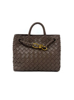 Bottega Veneta '24 SM 'Andiamo' Leather Intrecciato Knot Detail Bag