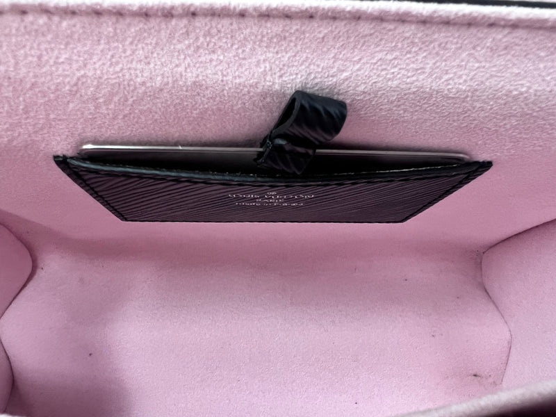 Louis Vuitton Black/Pink WB! '22 Epi 'Twist' MM Shoulder Bag Black Rose