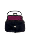 Fendi Chocolate WDB! Mink/Croc/Crystal Logo Mini Baguette