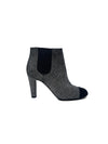 Chanel W Shoe Size 37.5 '13A Mesh Lame Cap-Toe Chelsea Bootie