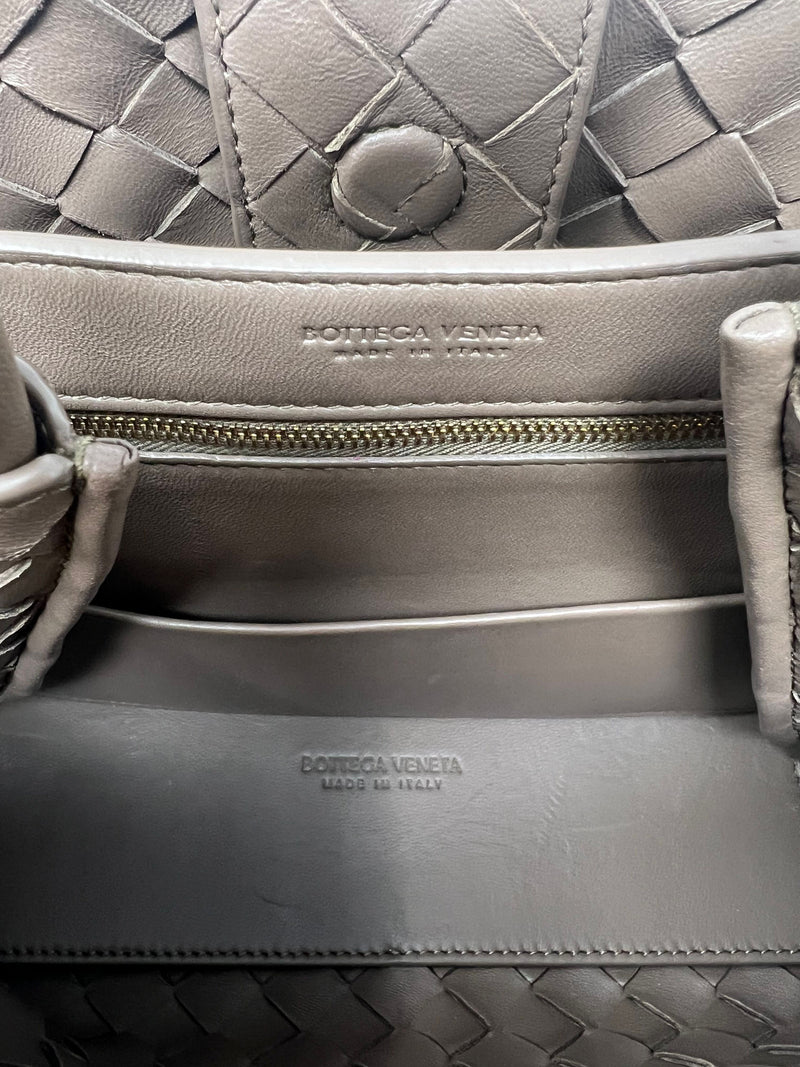 Bottega Veneta '24 SM 'Andiamo' Leather Intrecciato Knot Detail Bag