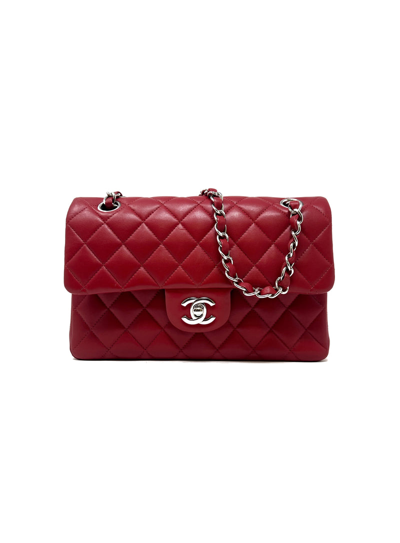 Chanel Red/Silver WHB! '20 SM Lambskin Classic Double Flap Bag