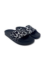 Balmain W Shoe Size 40 'Calypso' Metallic Leopard Lame Slides