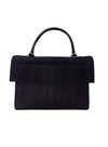 Givenchy Black/Silver 'Shark' MD Python & Patent Bag